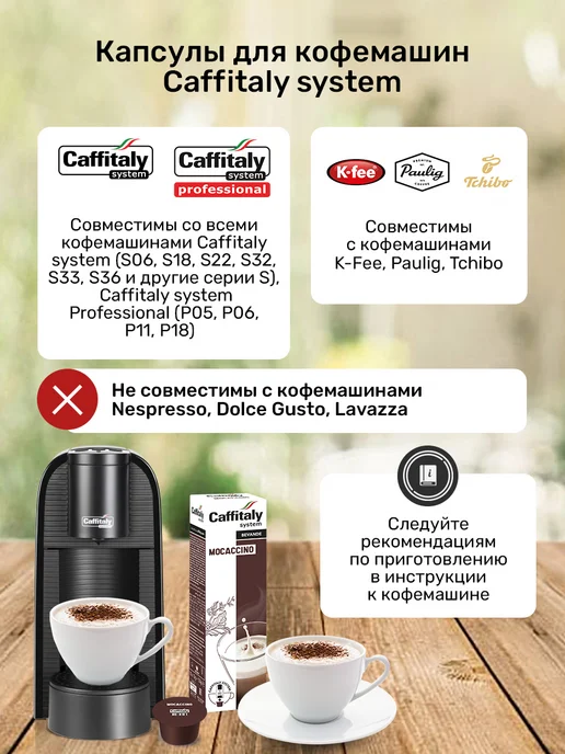 CAFFITALY Кофейные капсулы Моккачино для кофемашины 100 шт, 80 шт, фото 4