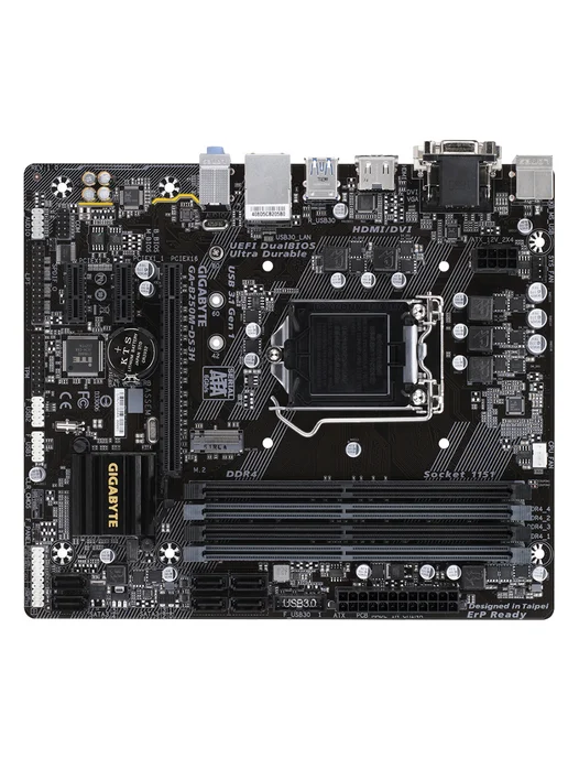 Gigabyte Mатеринская плата B250M-DS3H LGA1151 4*DDR4, черный, фото 3