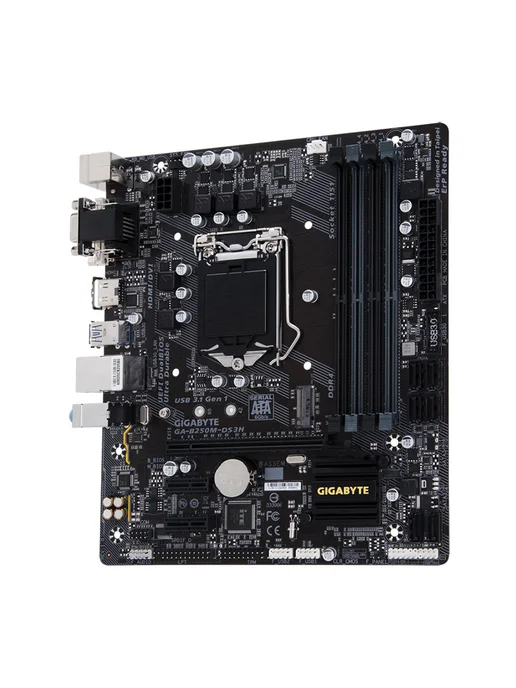 Gigabyte Mатеринская плата B250M-DS3H LGA1151 4*DDR4, черный, фото 5