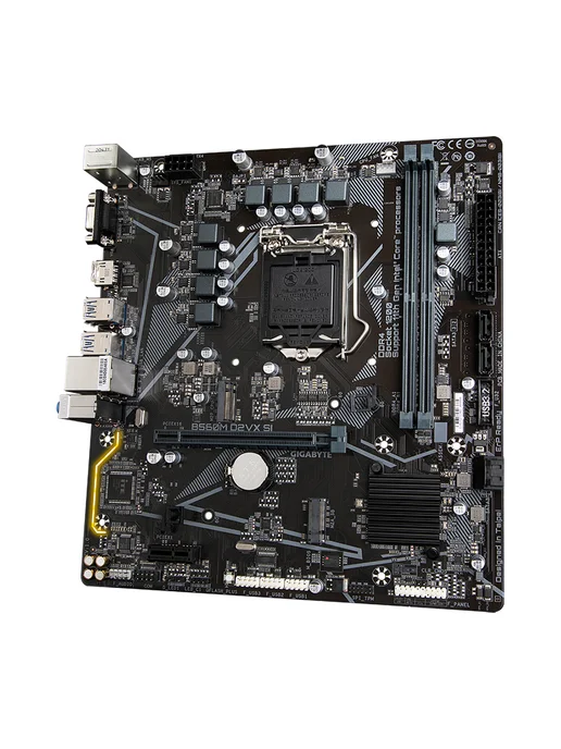 Gigabyte Mатеринская плата B560M-D2VX SI LGA1200 2*DDR4, черный, фото 3