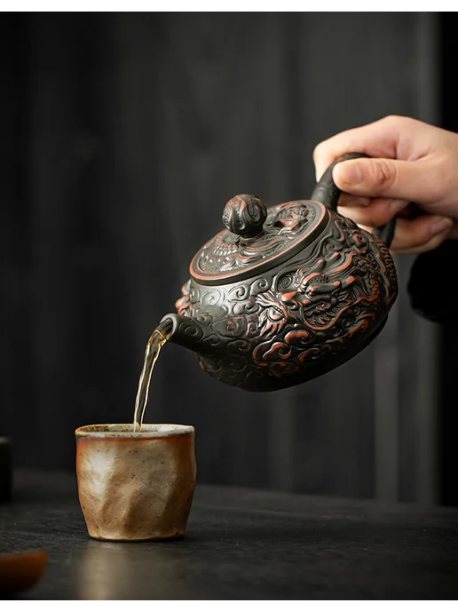 SHR CERAMICS Китайский чайник заварочный, Вырезанный вручную, 300 мл, 300 мл, фото 7