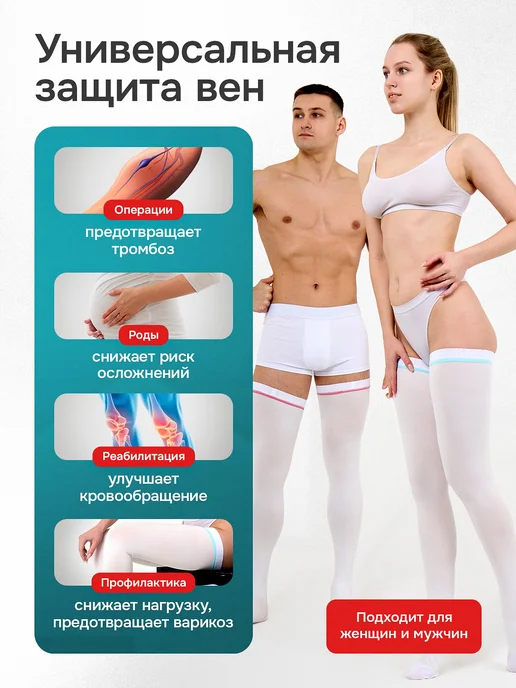 Liskera Чулки компрессионные 2 класс компрессии противоэмболические, вариант, фото 3