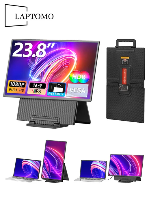 LAPTOMO 23,8 "портативный монитор поворотный и съемный, D1, вариант