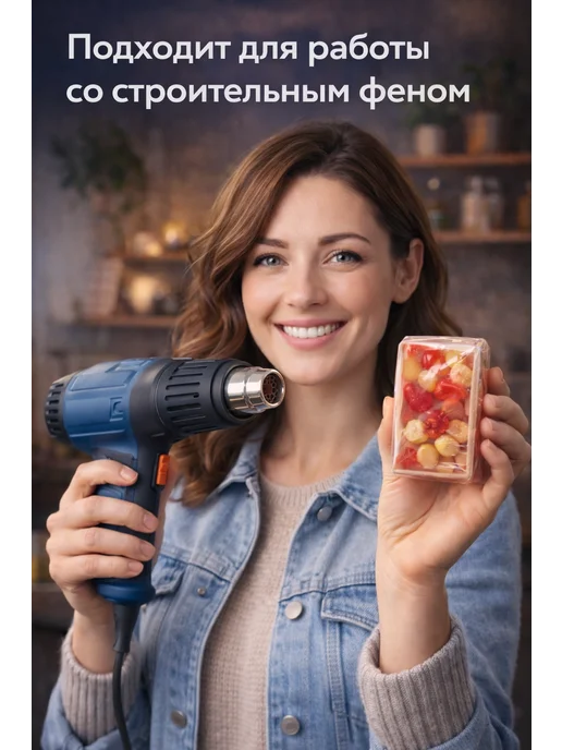 Термоусадочная пленка ПОФ (полурукав) 15 мкм. 20 см * 20 м, 20 м, фото 2