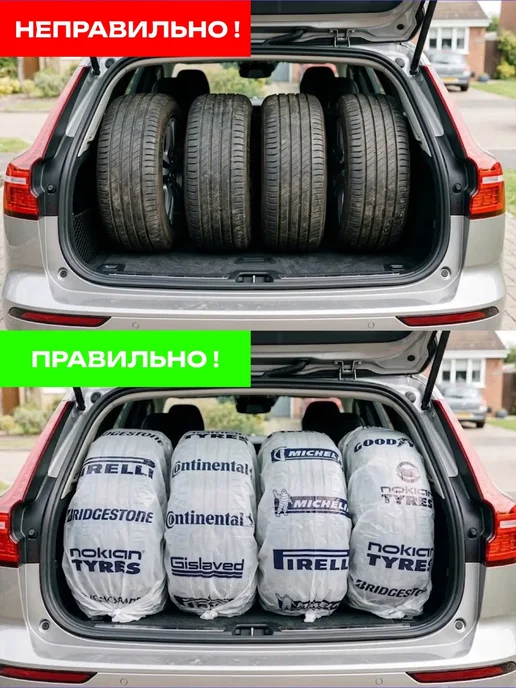 Пакеты для колес авто 8 шт, 8 шт, фото 5