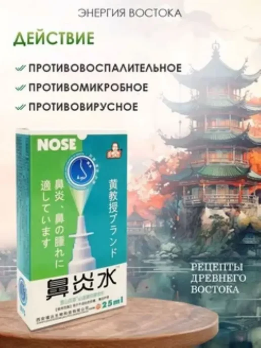 Спрей Профессор от заложенности носа, вариант, фото 4