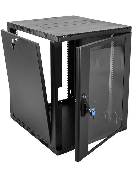 ЦМО Шкаф коммутационный ШРН-15.500-9005, черный, фото 4