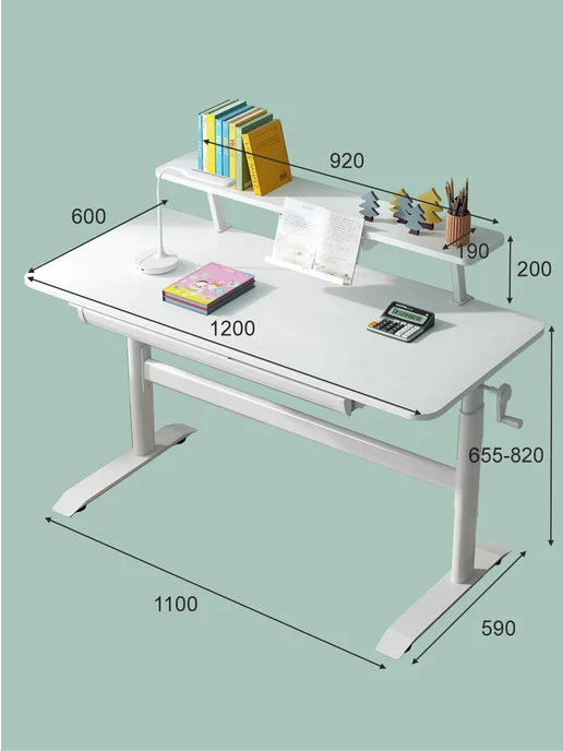EVERPROF Стол детский Kids table 2 белый, белый, фото 7