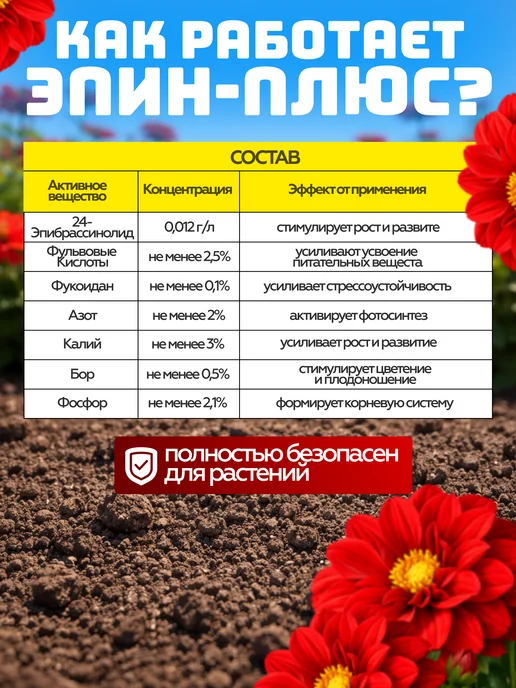 Нэст М Эпин Плюс для растений и цветов, 50 мл, 3 штуки, 50 мл, фото 4