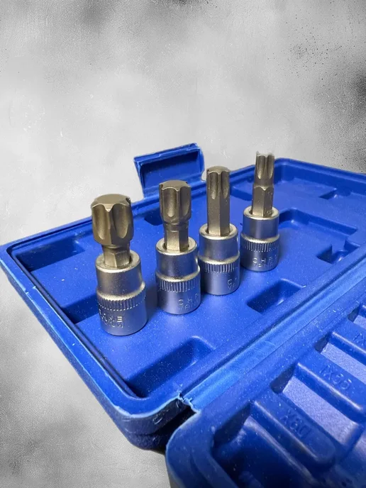 Набор Torx 34 предмета Головки торкс биты звездочки 3 8, вариант, фото 4