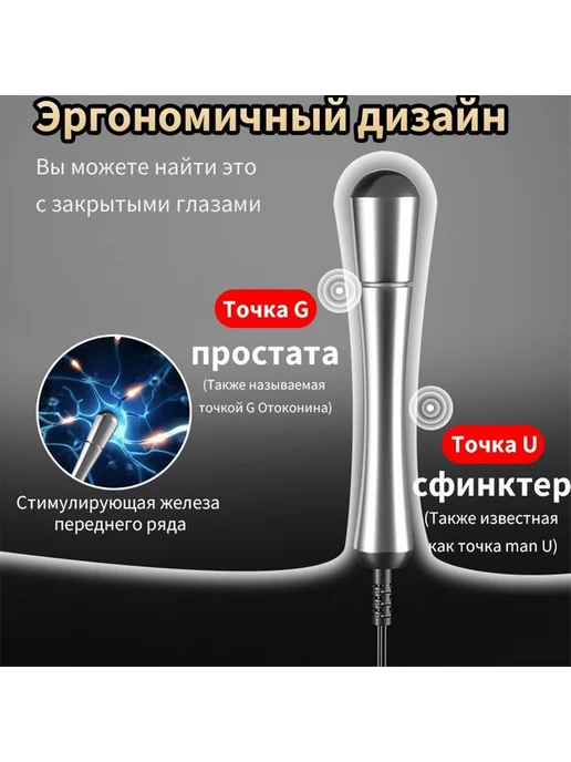 Электрическая анальная пробка Электро-вставляемые игрушки, вариант, фото 6