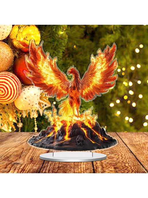 Fire Phoenix набор алмазной мозаики 25х23см для дома, 25x23 см, фото 2