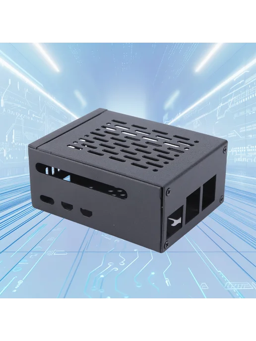 Броне-металлический корпус для Raspberry Pi 5 и M.2 SSD, вариант, фото 4
