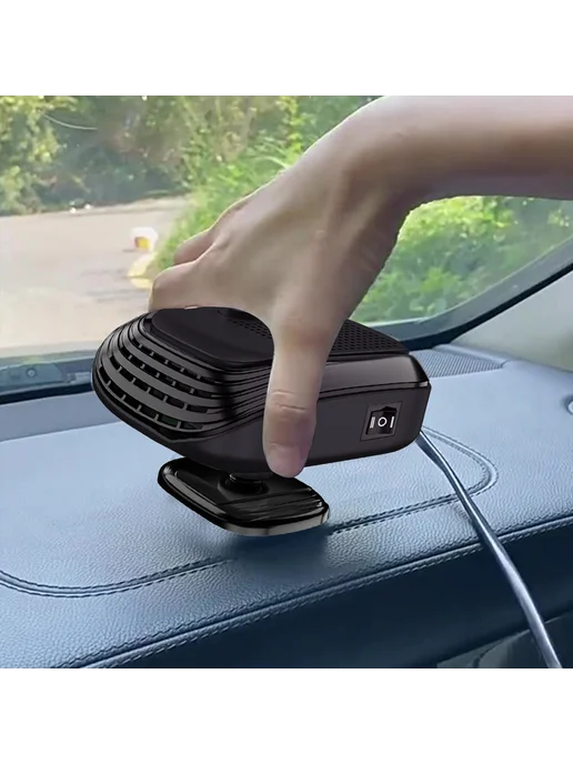 Car Heater портативный электрообогреватель для авто, черный, черный, фото 5