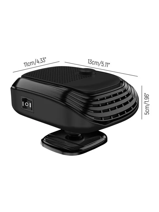 Car Heater портативный электрообогреватель для авто, черный, черный, фото 6