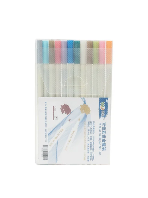 Fire Paint Marker 6 12 цв для Glass Paper Decor 12шт, 12 шт
