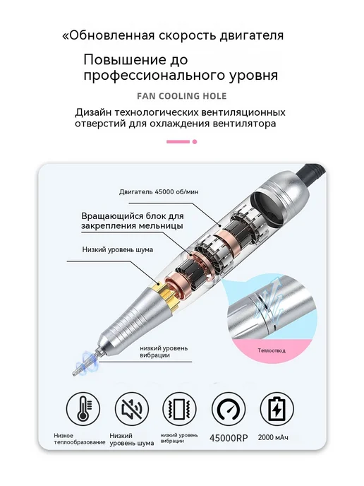 Маникюрная машина Белый, белый, фото 17