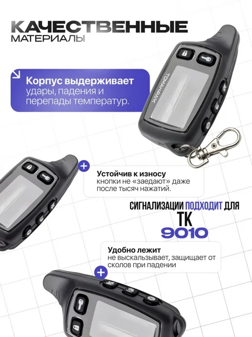 Корпус на брелок сигнализации Tomahawk TW9010-9030, брелка, фото 3