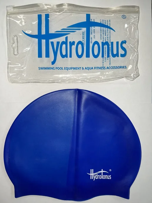 Шапочка для плавания HYDROTONUS взрослая (силикон), синий