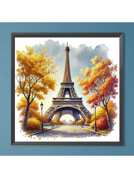 5D DIY полное круговое алмазное живопись Эйфелева башня 30x3, 30x3, фото 3