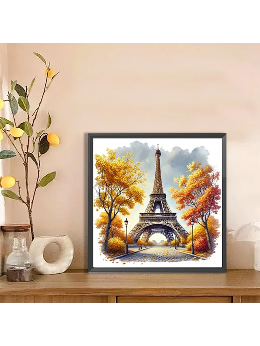 5D DIY полное круговое алмазное живопись Эйфелева башня 30x3, 30x3, фото 4