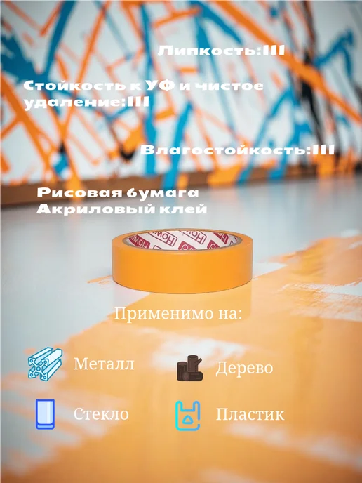 Howard Малярная лента Четкая линия 50мм 25м, 25 м, фото 2
