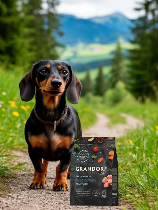 Сухой корм Grandorf' Батат для собак, взрослые, мелкие, индейка, 1 кг, фото 3