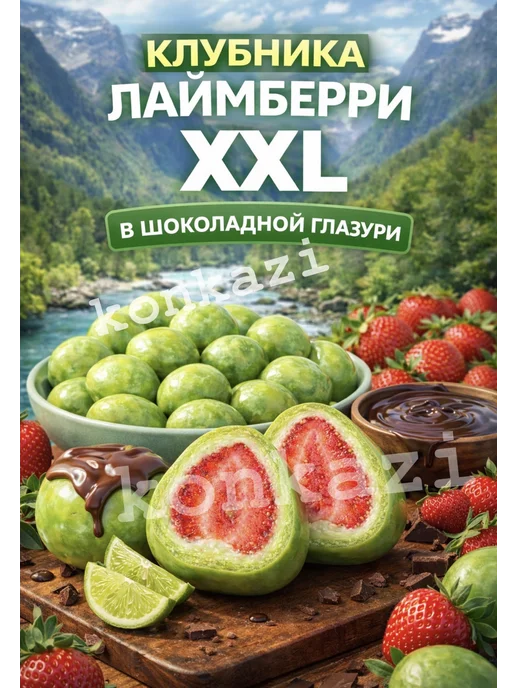 Клубника в шоколаде лаймберри лайм в шоколадной глазури, вариант, фото 2