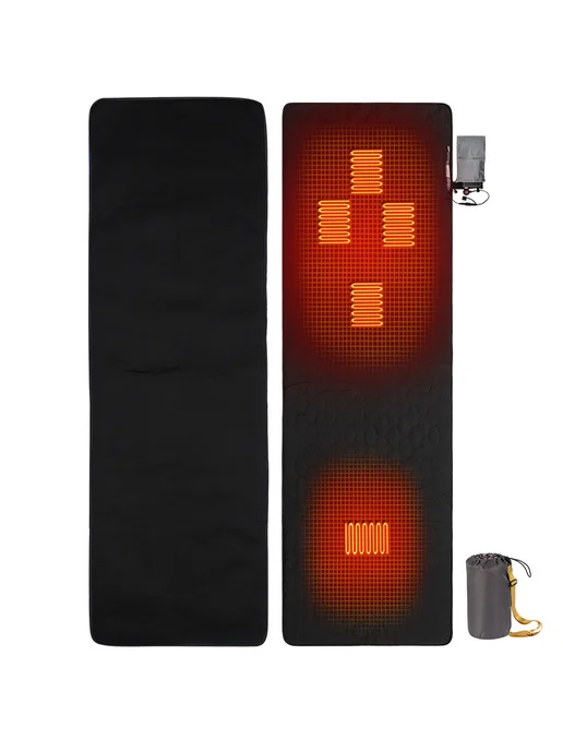 USB для camping нагревающийся матрас с 3 режимами Black, черный, фото 4