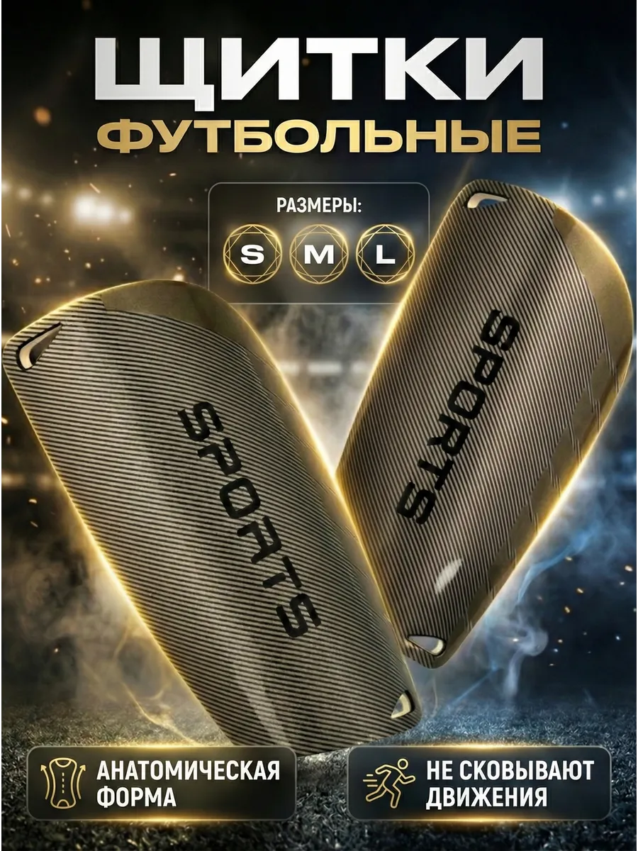 Щитки футбольные, для защиты ног