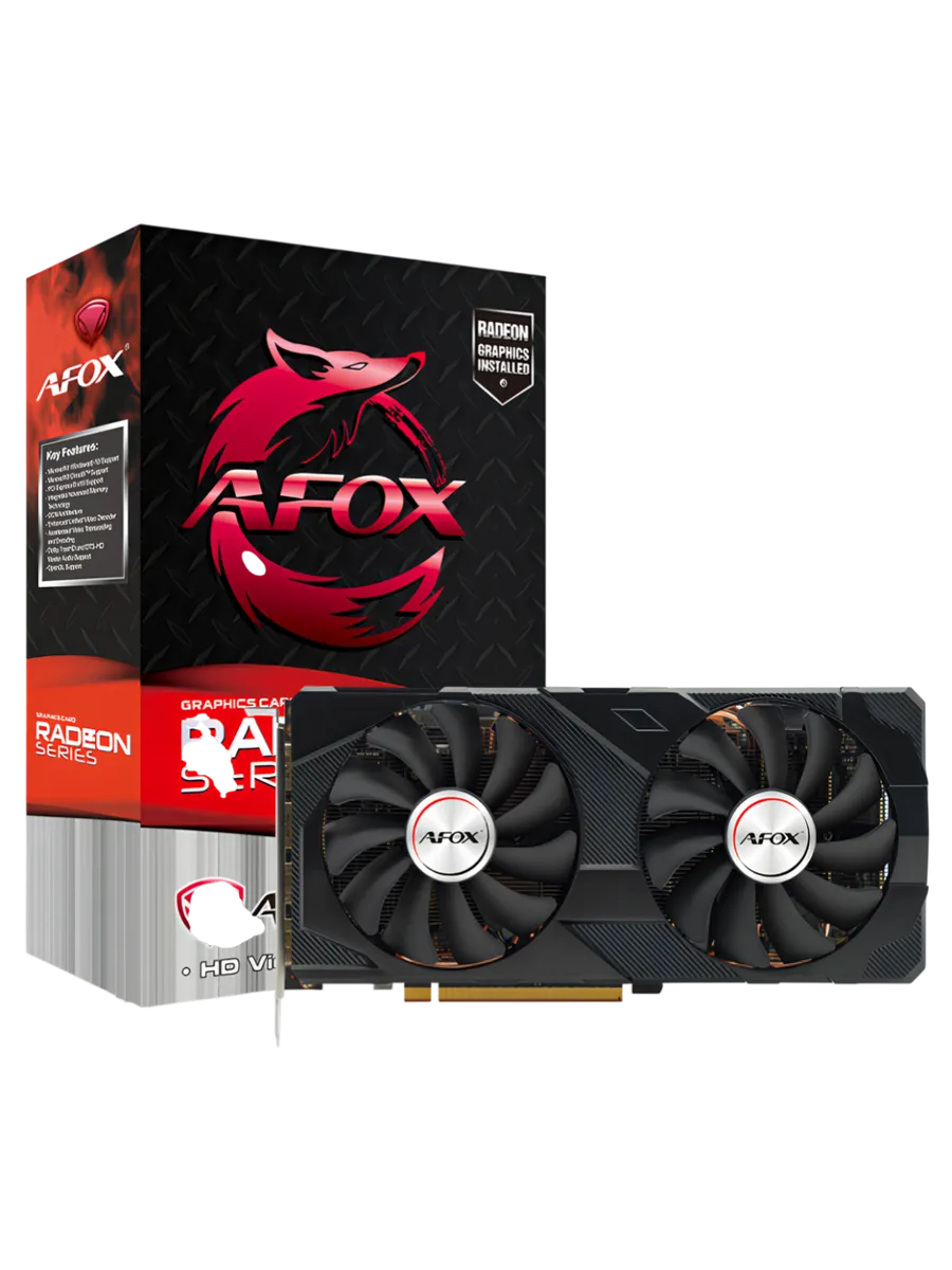 AFOX Видеокарта RX 5700XT 8 ГБ RTL (AFRX5700XT-8GD6H6-V4)