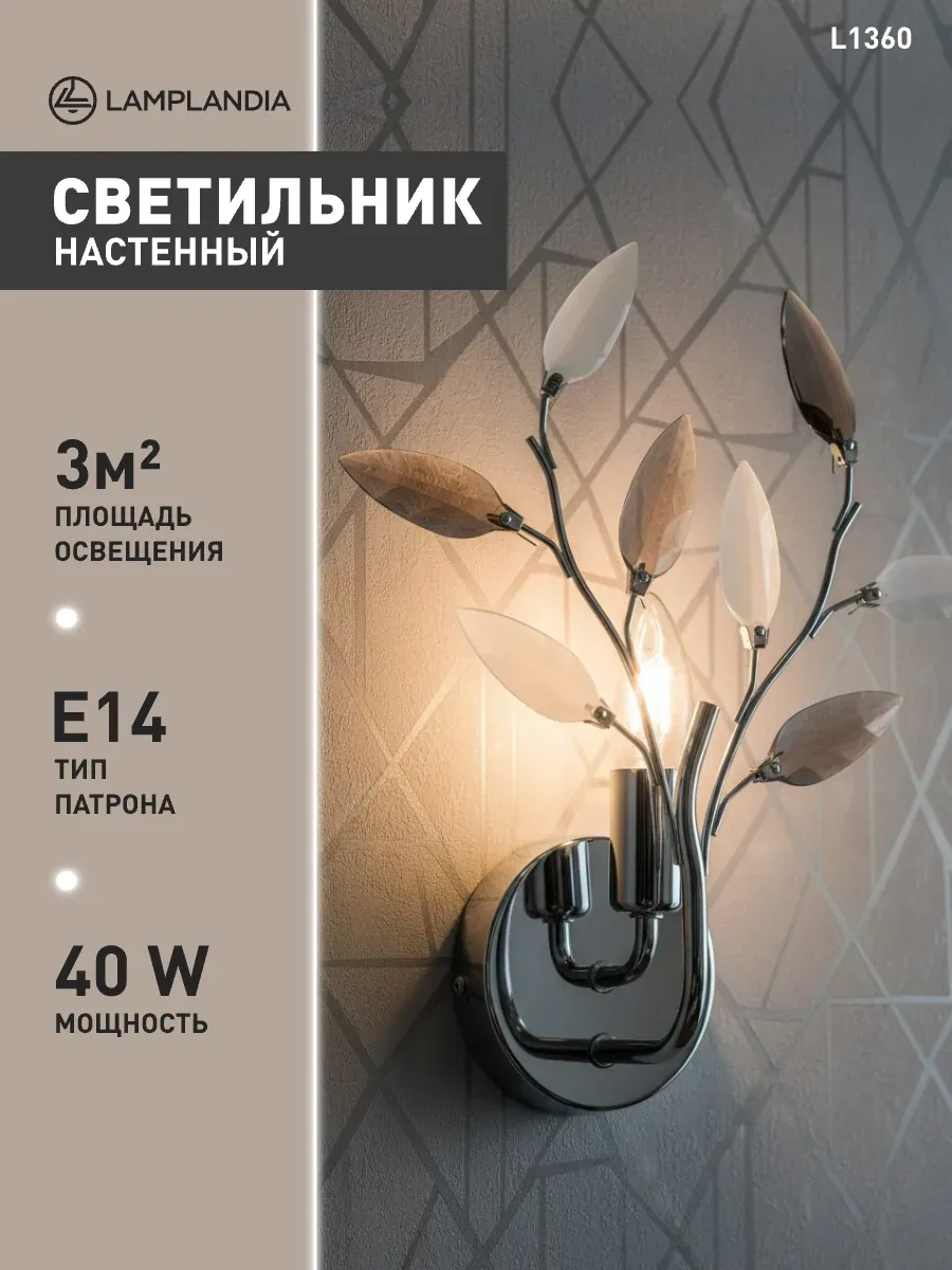 светильник настенный бра в спальню, прихожую, детскую