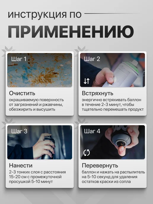 Hoch Paint Грунт автомобильный акриловый черный 520 мл, 520 мл, фото 6