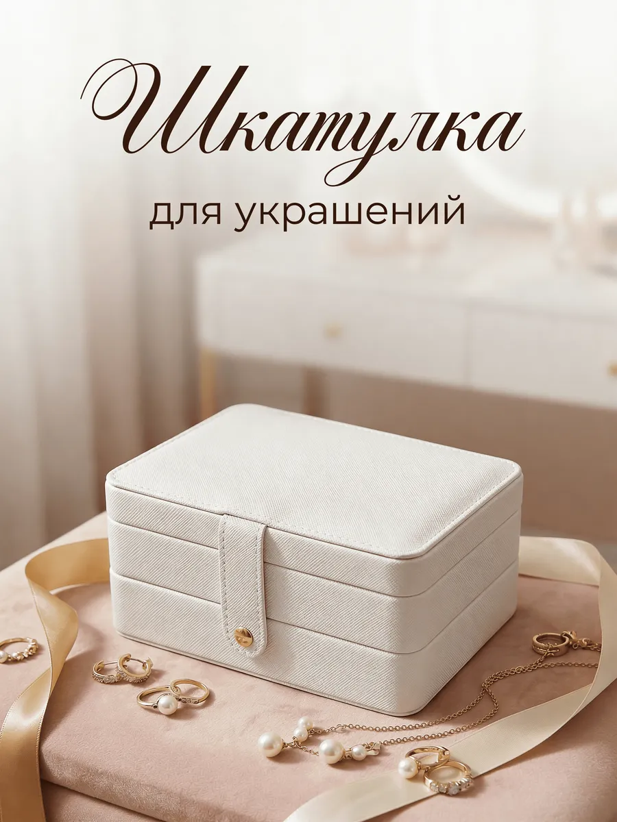 Шкатулка для украшений и бижутерии
