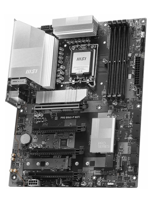 MSI Материнская плата PRO B860-P WIFI LGA1851 Intel B860 ATX RT, белый, фото 3