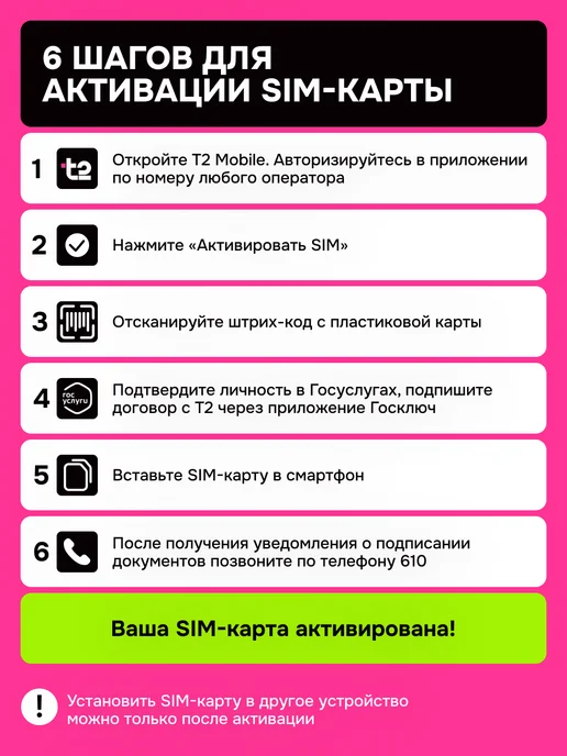 t2 SIM-карта 1500 мин, безлимит, тариф Партнер М, вариант, фото 8
