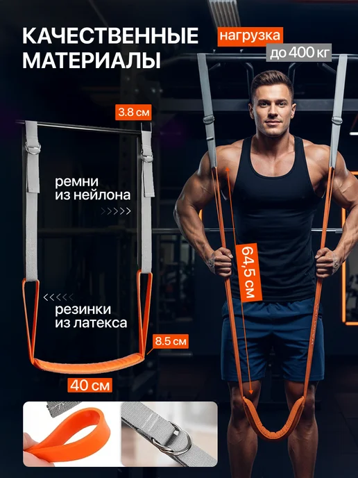 Резинка для фитнеса и подтягивания на турник, вариант, фото 2