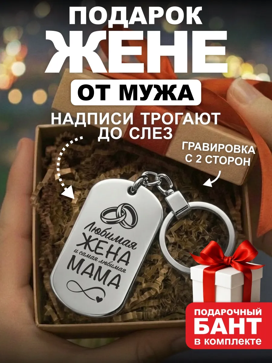 Подарок любимой жене на день рождения брелок