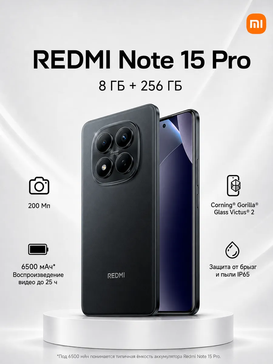 Смартфон Note 15 Pro (8+256GB), черный