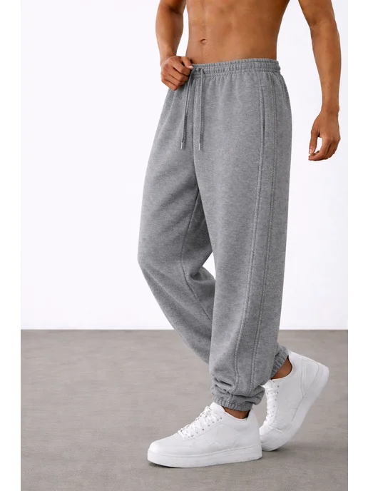 JOGGBERRY Спортивные штаны без начеса весна темно-серый, серый, фото 2