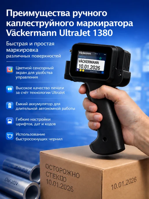 Vackermann Маркиратор ручной V1380 без картриджа, черный, фото 2