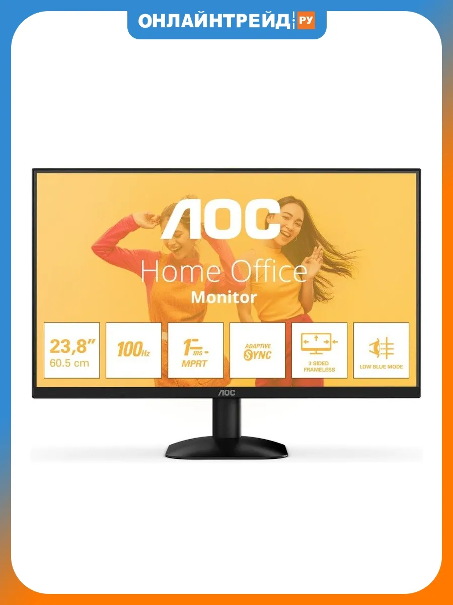 AOC Монитор 24B35HM2 23.8" Black