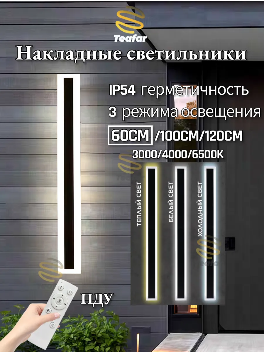 LED Настенный светильник, 1 шт бра настенные,Пульт