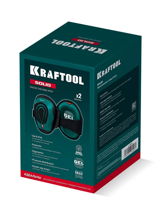Kraftool Наколенники строительные с гелевой вставкой 11517, черный, фото 7