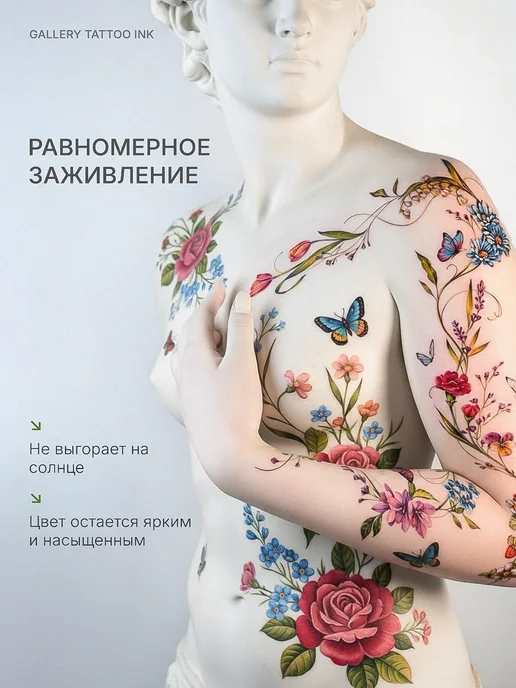 GALLERY TATTOO INK Тату краска пигмент Kelly Green 10 мл, 10 мл, фото 6