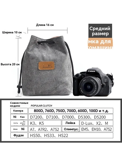 Камерный чехол Серый, Квадратная форма