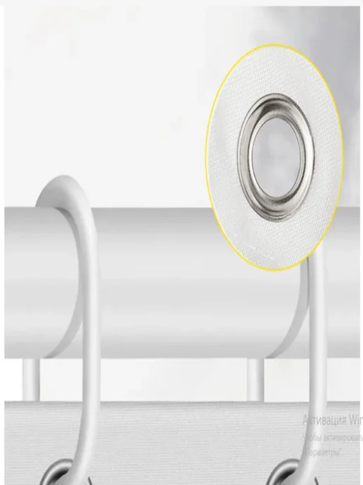 Ninel Home Широкая штора для ванной и душа 240х200 синий голубой, 240x200, фото 5