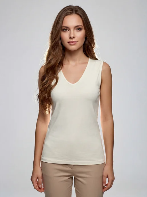 ЧЕБОКСАРСКИЙ ТРИКОТАЖ Майка женская хлопок большие размеры, белый, фото 2