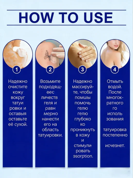 Очищающий гель для ухода за татуировками, вариант, фото 2