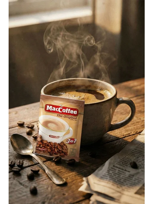 Maccofee MacCoffee кофе растворимый 3 в 1, вариант, фото 3